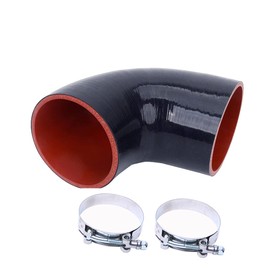 WISAUTO 90 Degree 4-Ply High Performance Elbow Coupler Silicone Hose for Auto Inner Diameter 4.0inch