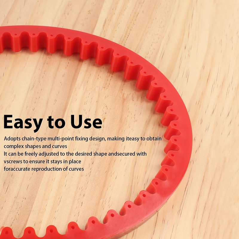 JCFANTS 39 inch Flexible Curve Template, Professional Woodworking Profiling Strip