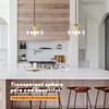 KoKo&Yukina 8 Inch Globe Pendant Lighting for Kitchen Island Mid