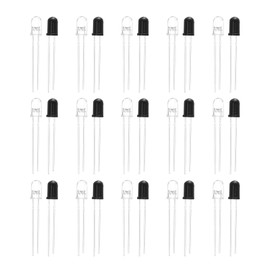 YIOVVOM F5 940nm LEDs Infrared Emitter and IR Receiver Diode for Arduino 5MM Infrared Emission+Receiver Tube (Set of 30pcs)