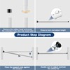 Abiglifty Sliding Door Security Bar, 17-50 Inch Adjustable Heavy Duty
