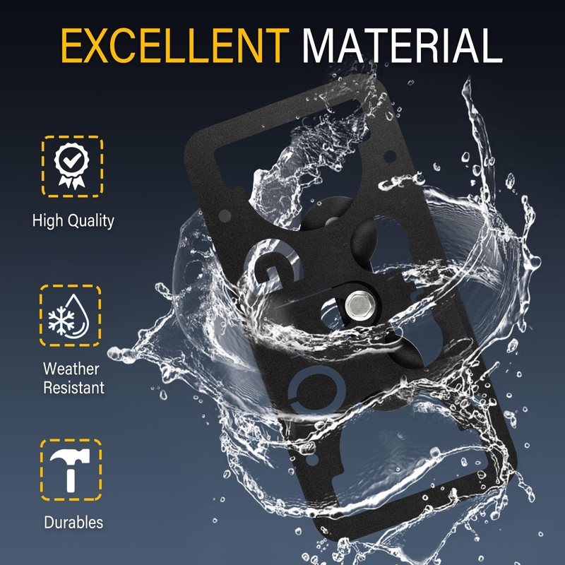 No Drill License Plate Holder Compatible with Jeep Cherokee 2014-2023