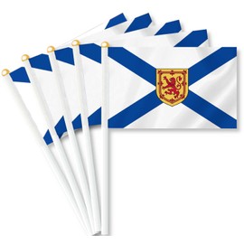 10 PCS Nova Scotia Canada Handheld Flag, NS Hand Held Decor,Province Decoration Banner