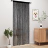 AHEJIOO Pack of 2 String Curtain Black – 100 x