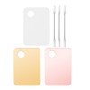 NOLITOY 6pcs Acrylic Makeup Palette and Spatula Stainless Steel Makeup
