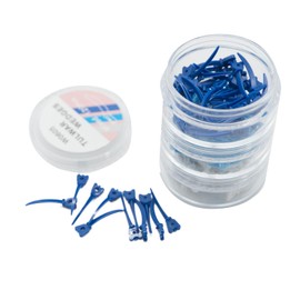 Tulwar 120pcs Mixed Color Disposable Plastic Matrix Wedges with Hole