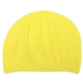 Light Yellow Easy Fit Unisex Adult Swimming Cap Hat Mens Womens Pool Sea Spandex Fabric