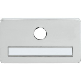 MARCHESI Spy Name Plate with 14mm Bore Anodised Silver