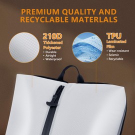 Dobaly Professional Vacuum Bags for Travel with 55W Super Power Electric Pump, IP67 Reusable Vacuum Compression Bags for Suitcases and Backpack Space Saver Vacuum Durable (1PC+Pump)