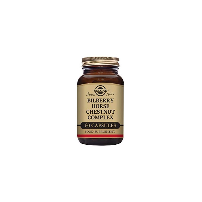 Solgar Bilberry Horse Chestnut Complex Vegetable Capsules - Pack of