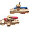 3/4 inch Press Tankless water heater isolation valve kit w