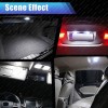 GLOWSPEED 20PCS White LED Bulb Interior Lights Package Kit for