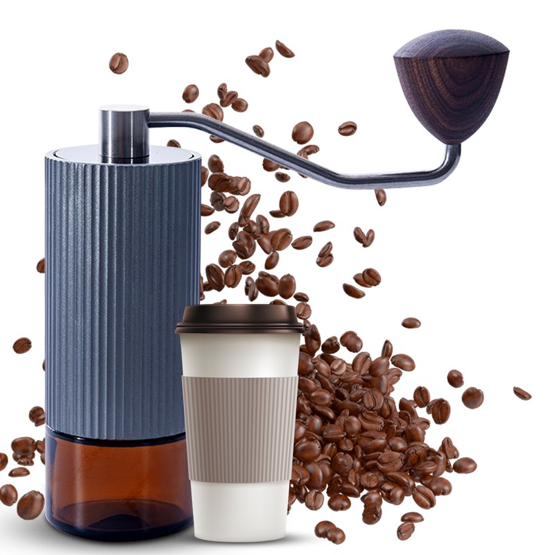 Manual Coffee Bean Grinder Capacity 25g with CNC Stainless Steel