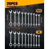 THYENTUL 20Pcs Small Wrench Set Mini Metric & SAE Ignition