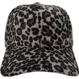 Jeamis Leopard Vintage Baseball Cap Cap Unisex Sun Hat Trucker Used Look Baseball Cap Leo, B Grey, Unit size