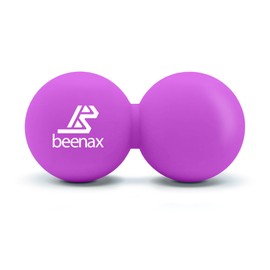 Beenax Peanut Massage Ball - Double Lacrosse Ball - Perfect for Trigger Point Therapy, Myofascial Release, Deep Tissue Massage, Yoga - Designed to Relieve Stress and Relax Tight Muscles