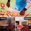 QUWIN BBQ Gloves, BBQ Accessories 1472℉ Extreme Heat Resistant, Grilling