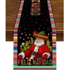 Nepnuser Feliz Navidad Table Runner Mexican Christmas Winter Holiday Party