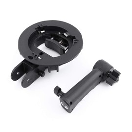 Pomya Soporte de Montaje de Flash, Soporte Tipo S Soporte de Montaje de Agarre de Mano con Mango para Speedlite Flash Softbox, diseñado con Mango de Agarre Universal para Puerto Bowens