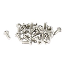 MACHSWON 30 Pcs TV LCD Monitor Mounting Phillips Head Screws Round Head Cross Screw M4x10mm
