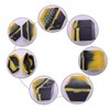Gentcy 26ml 1PCS Black Hexagon Silicone Container Honeybee Silicone Jar