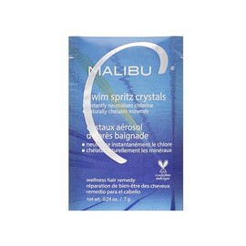 Malibu C Swim Spritz Crystals (1 Packet) - Contains Vitamin C to Eliminate Chlorine from Skin & Hair Post Swim - Non-Irritating Chlorine Neutralizer for Hair + Skin