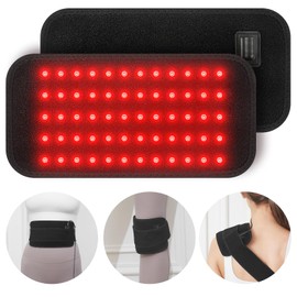 Red Light Therapy for Body,Infrared Light Therapy Pad with Timer Remote Control,Wearable 660nm&850nm with Heating for Neck Shoulder Back Body,Infrared Wrap Belt for Gift for Women Men