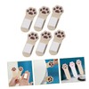 TEHAUX 6pcs Toilet Lid Lifter for Bathroom Animal Toilet Holder