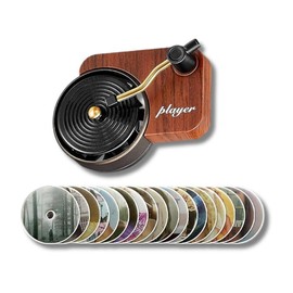 21Pcs Album Cover Retro Record Player Air Freshener Clips - Pop Singer Album Covers for Car - Car Interior Accessory, Perfect Gift for Music Lovers