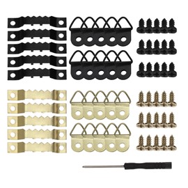251 Pcs Picture Hanging Kit Heavy Duty Picture Hangers with Screws Black & Gold Picture Frame Mounting Hardware Picture Frame Hanging Kit Picture Hanging Hardware Tool for Frame Hanging