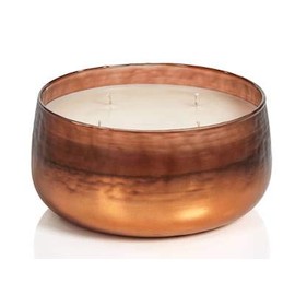 Pomegranate Amber Copper Large Tonal Scented Candle Bowl