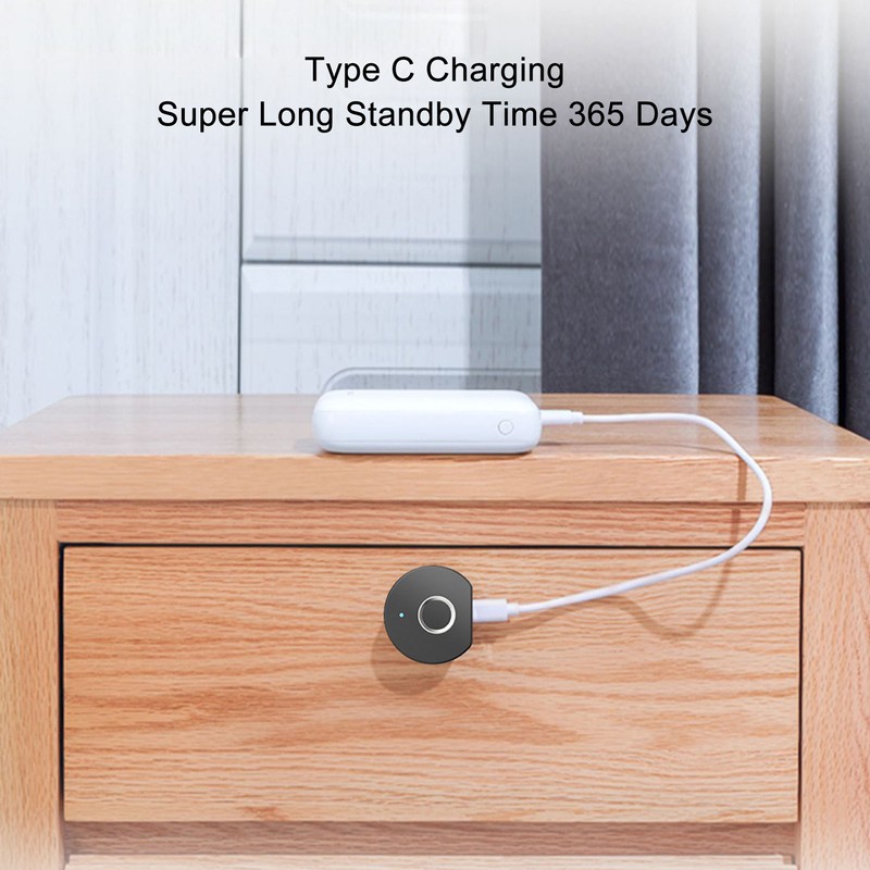 Fingerprint Cabinet Lock Smart Fingerprint Drawer Lock Perforation Free USB