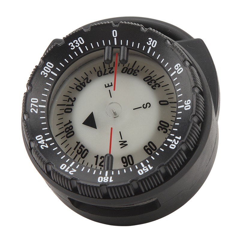 50M Underwater Diving Compass Luminous Magnetic Waterproof Pipe Clamp Diving