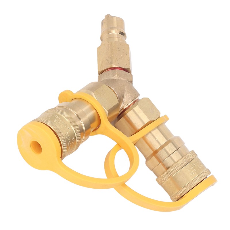 Y Splitter Natural Gas Quick Connect Adapter for Grills Generators