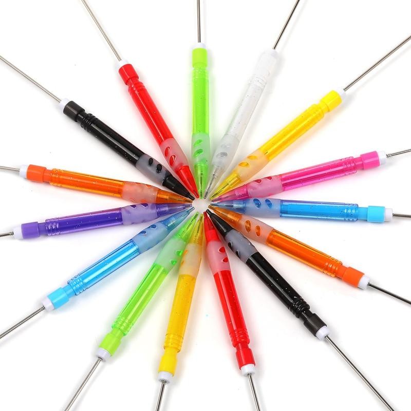 【P3】Qty 5 Diy beaded pencil no sharpening no ink writing