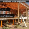House Jacks for Leveling, 11"-17" Adjustable House Jack Post Basement