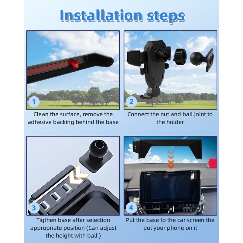 Car Phone Mount for 2023-2025 2026 Honda Accord Hybrid Sport