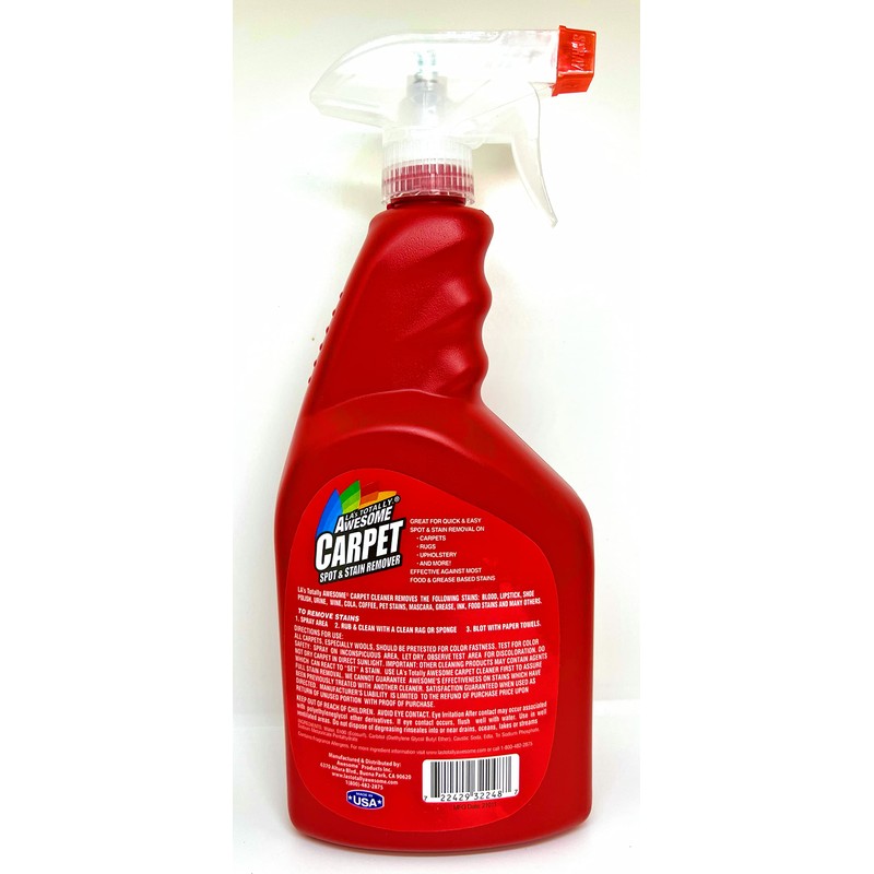 LA's Totally Awesome Carpet Cleaner Spot Stain Remover, 32 Oz