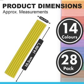 Pack of 28 Modelling Clay - 14 Colours Molding Clay for Kids, Clay for Slime, Creative Art Crafts for Adults, Messy Play, Kids Activity Packs, Gifts for Age 3 4 5 6 7 8+ Year Old Boys Girls
