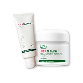 Dr.G Red Blemish Soothing Cream Special Set 70ml+70ml+Serum+Gel Mask+Trouble Patch / 닥터지 레드 블레미쉬 수딩 크림 기획세트 70ml+70ml+세럼+겔마스크+트러블패치