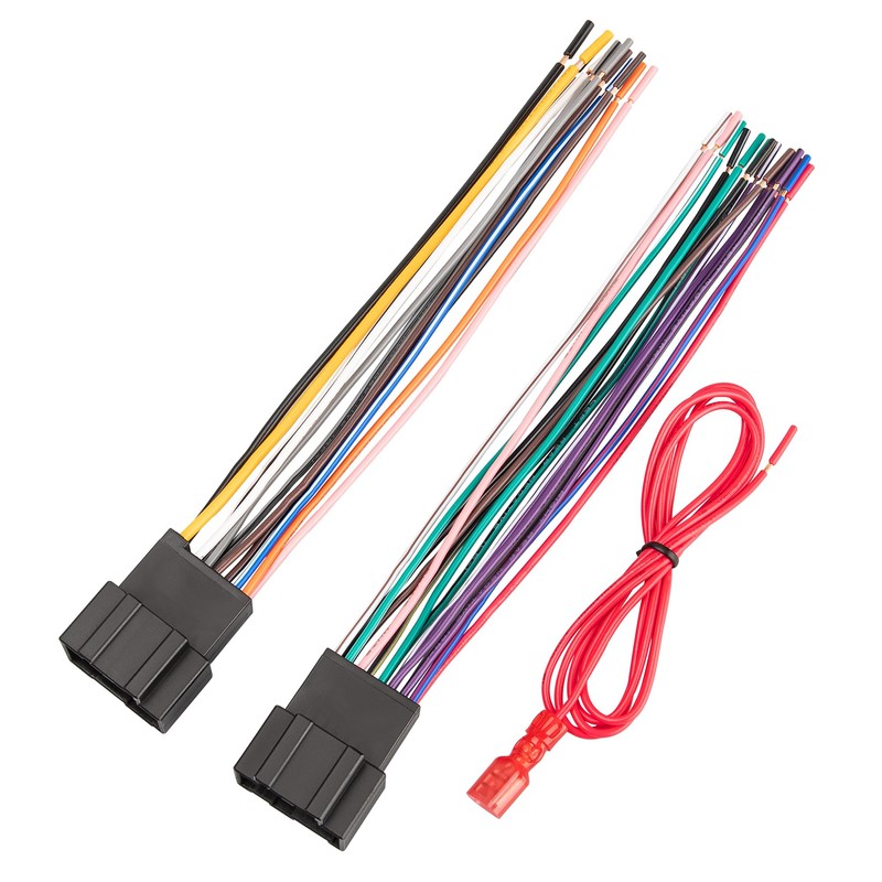 RED WOLF Car Aftermarket Radio Stereo Wiring Harness Adapter Connector
