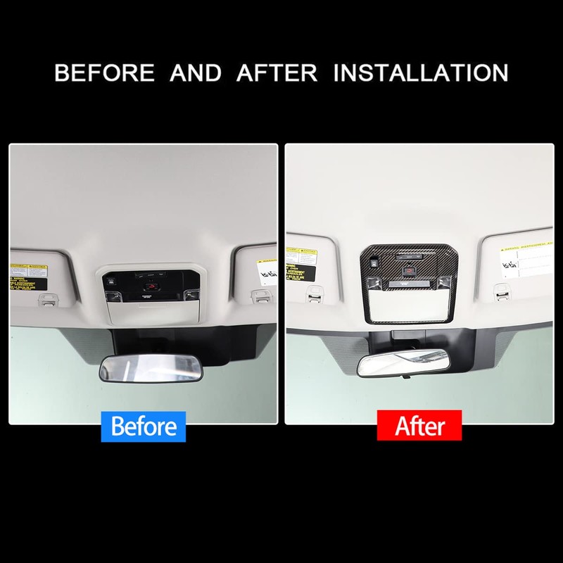 LLKUANG Car Front Row Reading Light Frame Cover Trim Panel