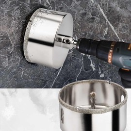 Glass Drill Hole Saw 80 mm Hollow Drill Bit with Hex Shank for Glass Tile Ceramic Marble Granite