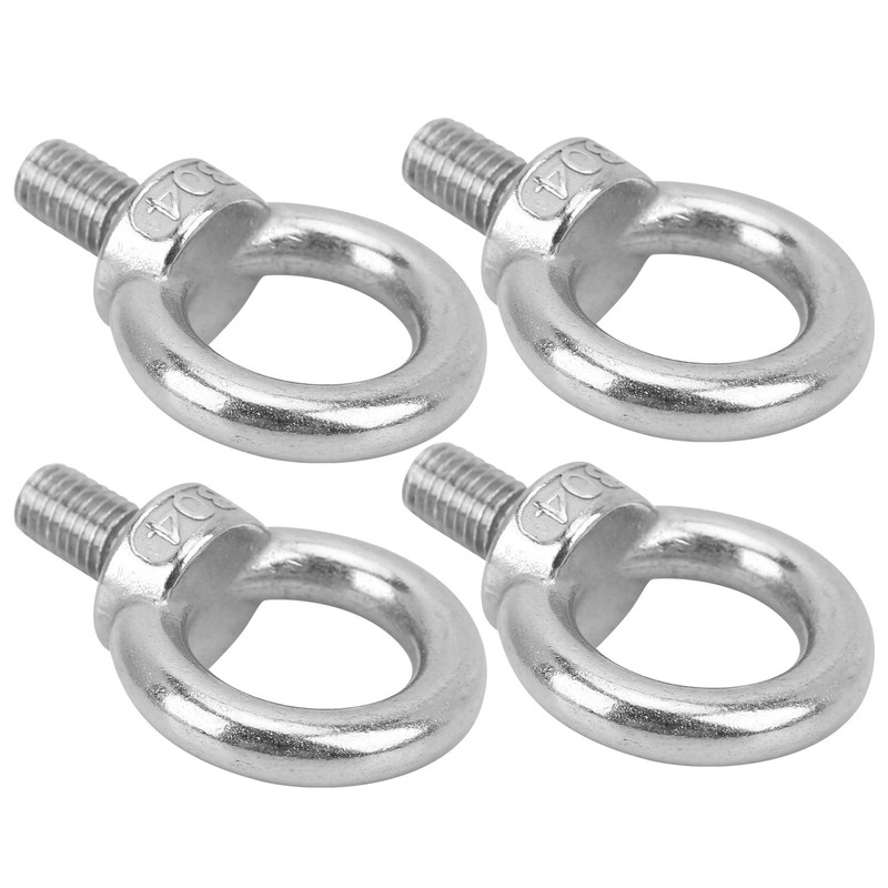 4Pcs Stainless Steel Lifting Ring Eye Bolt Heavy Duty Machinery