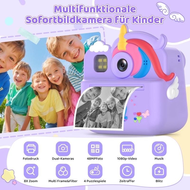 Fippesax Instant Camera Children
