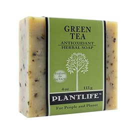 Plantlife Green Tea Bar Soap - Moisturizing and Soothing Soap for Your Skin - Hand Crafted Using Plant-Based Ingredients - Made in California 4oz Bar
