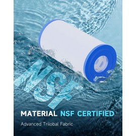 AQUALTRA Spa Filter Replaces Pleatco PRB35-IN, Unicel C-4335, Guardian 409-219, Filbur FC-2385, Dynamic Series 03FIL1300, Waterway 35, 5 x 9 1/4 Drop in Hot Tub Filter 2 Pack (White)