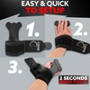 Weight Lifting Grip Straps with D Ring and Wrist Wrap