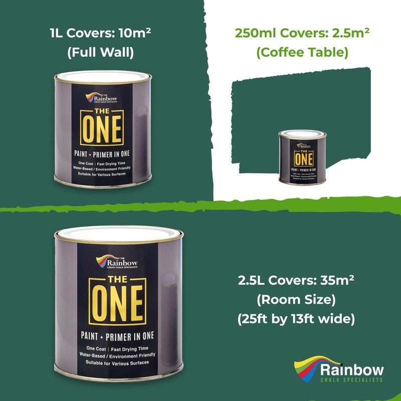 The ONE All-In-One Paint & Primer - Green Matte, 8.5