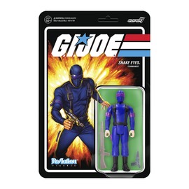 Super 7 G.I. Joe Snake Eyes (RAH) Figura de reacción de 9,5 cm